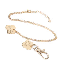 Edelstahl-Hundeknochen Besitzer- & Haustier-Anhänger-Kette Paar – Gold & Weiß, 2 geteilte Anhänger
