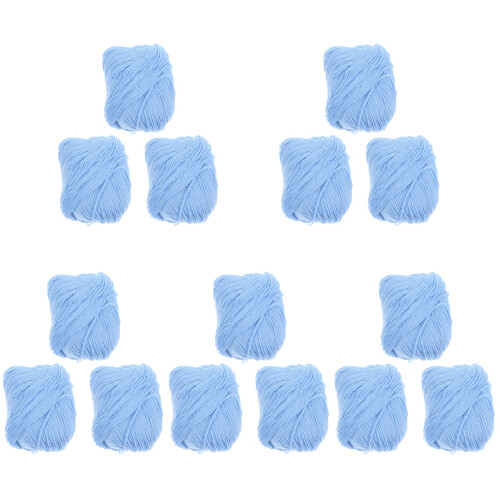 Fil Crochet Portable Bleu Ciel Pour Décor