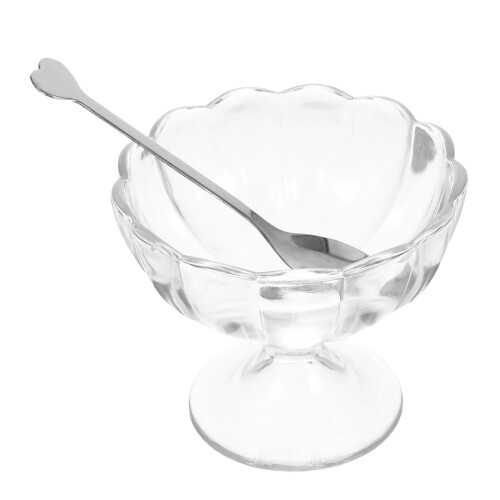 3Ensembles Bols Moderne En Transparent Pour Dessert Glace 1