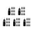 150Pcs Leakproof Black Squeeze Bottles for Precise Glue and Craft Use 1