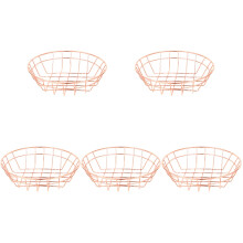 5Pièces Panier Clips Métal Rose Multi-Usage Pour Snacks Fruits