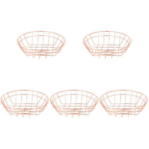 5Pièces Panier Clips Métal Rose Multi-Usage Pour Snacks Fruits