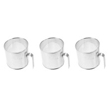 3Pièces Seaux Fixation Acier Inoxidables Pour Stockage