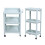 3-Tier Nordic Blue Plastic Floor Corner Shelf 1