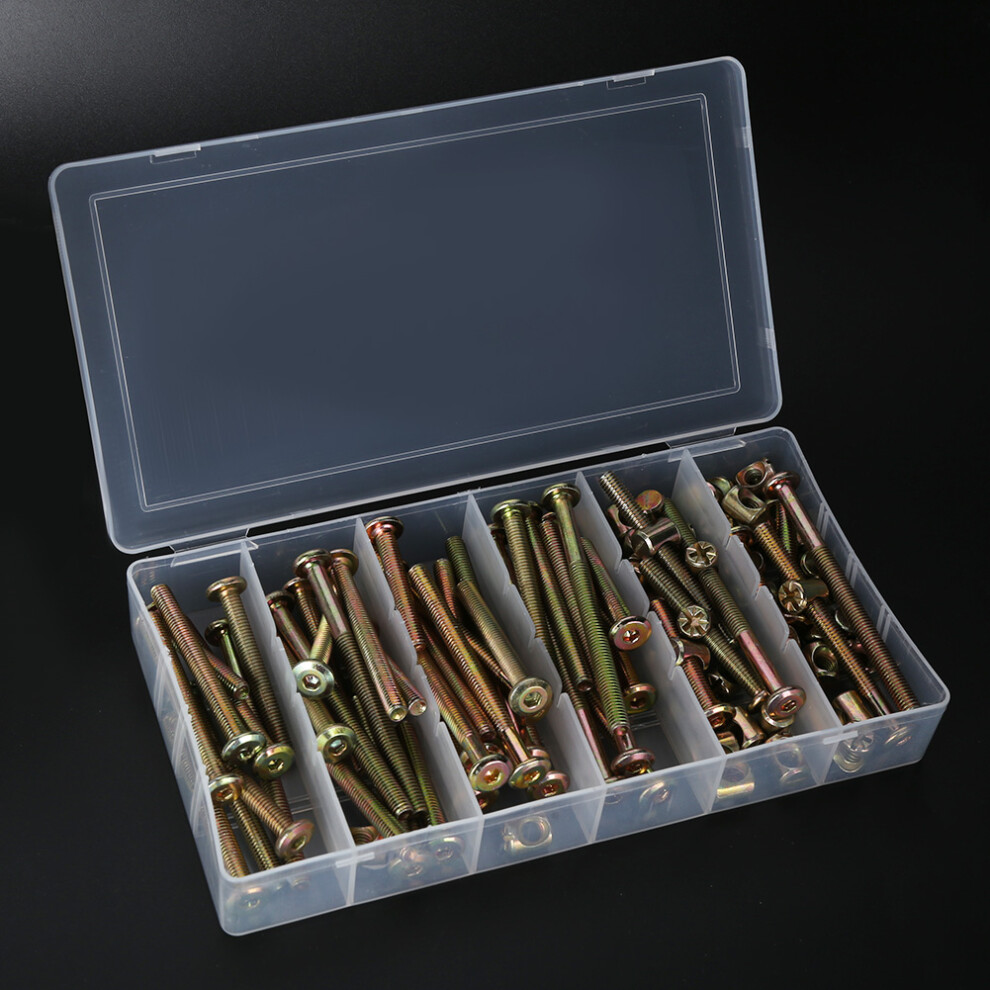 100Pcs M6 Screw Nut for Furniture Joints