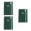 3Pièces -Notes Planner Hebdomadaire Vert Design Chic 4