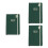 3Pièces -Notes Planner Hebdomadaire Vert Design Chic 7