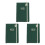 3Pièces -Notes Planner Hebdomadaire Vert Design Chic 8
