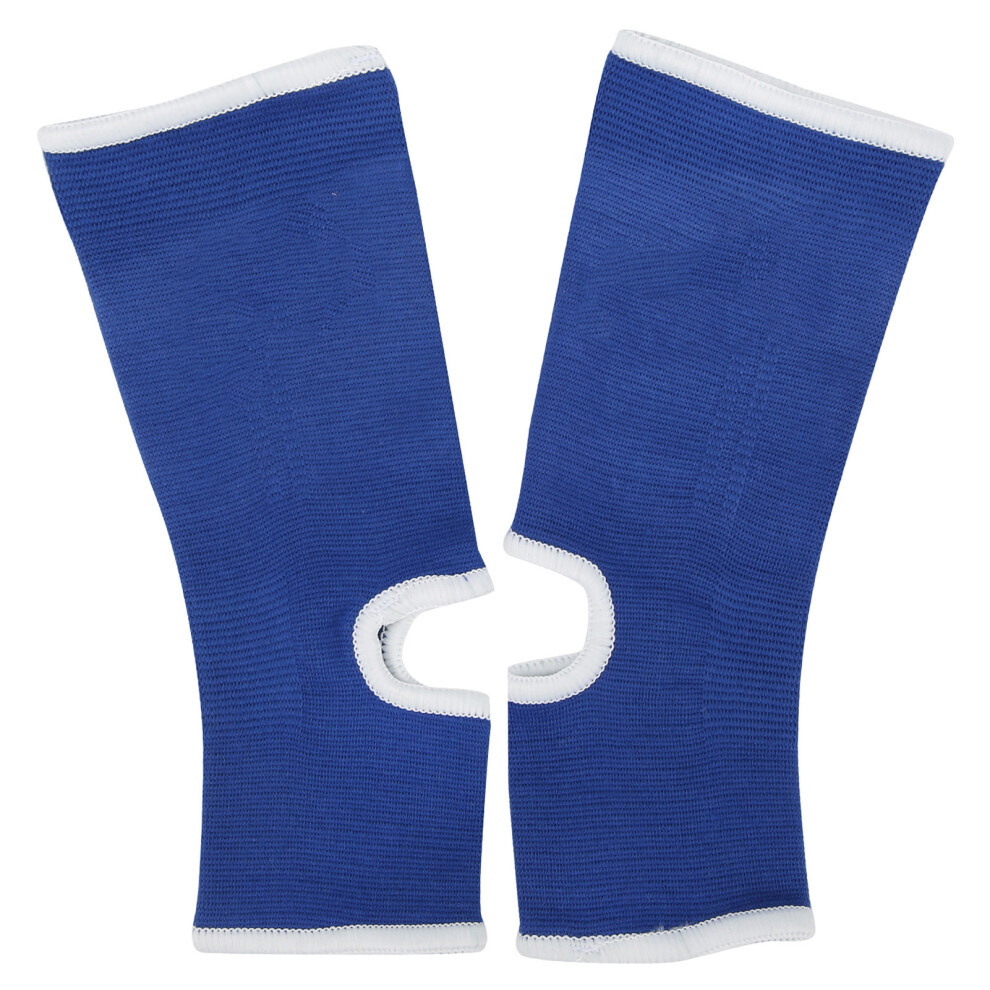 Comfortable Blue Ankle Support Brace Protector, 20-24cm, Pair
