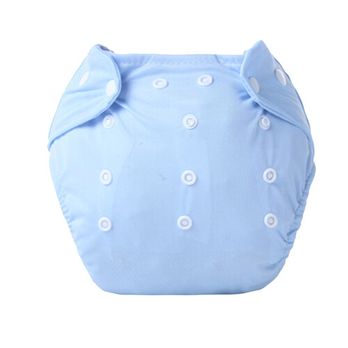 Blue Polyester Cloth Diaper, Adjustable, Leakproof, 0-18 Months 1