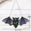 Colorful Bat Window Suncatcher Acrylic 20x8cm 2