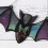 Colorful Bat Window Suncatcher Acrylic 20x8cm 6