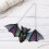 Colorful Bat Window Suncatcher Acrylic 20x8cm 10