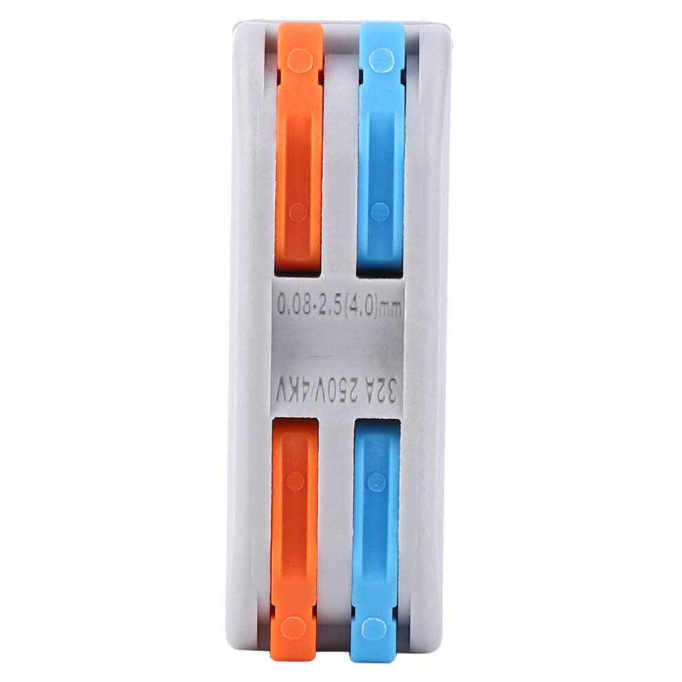 10Pcs Pct2-2 Color Wire Connector 32A 40X20x15mm Multi-Color 7661392630768