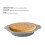 Faltbare runde Silikon-Backform 22 cm grau 8