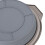 Faltbare runde Silikon-Backform 22 cm grau 14