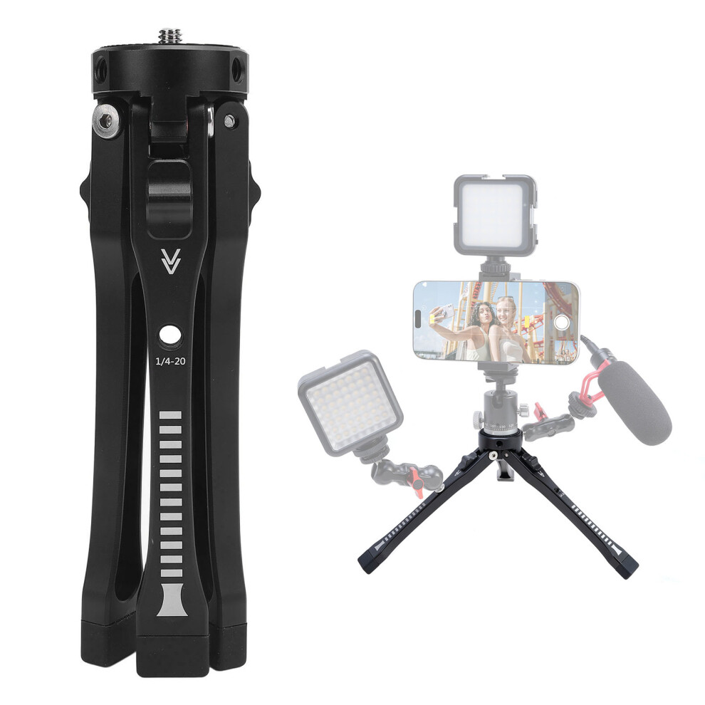 Aluminum Alloy Tabletop Tripod, Adjustable Height 45-165Mm, 5Kg Load 4961388301447