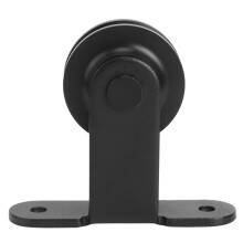 Heavy Duty Sliding Door Hardware for Barn & Greenhouse Steel Rail & Wheel Set