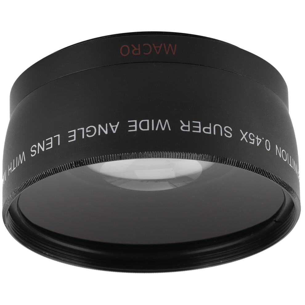 0.45X Wide Angle Macro Lens For Camera 55Mm Filter Diameter Black 6951388302634