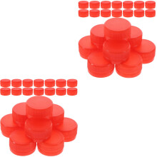 200Pcs Red Plastic Bottle Caps for Kids DIY and Creative Craft Making