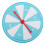 6Pcs Blue White Turntable Prize Wheel for Fun and Creative Use 1