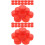 200Pcs Red Plastic Bottle Caps for Kids DIY and Creative Craft Making 6