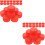 200Pcs Red Plastic Bottle Caps for Kids DIY and Creative Craft Making 7