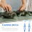 4Pcs Plastic Cleaning Brushes Blue for Turtle and Tortoise Shells 6