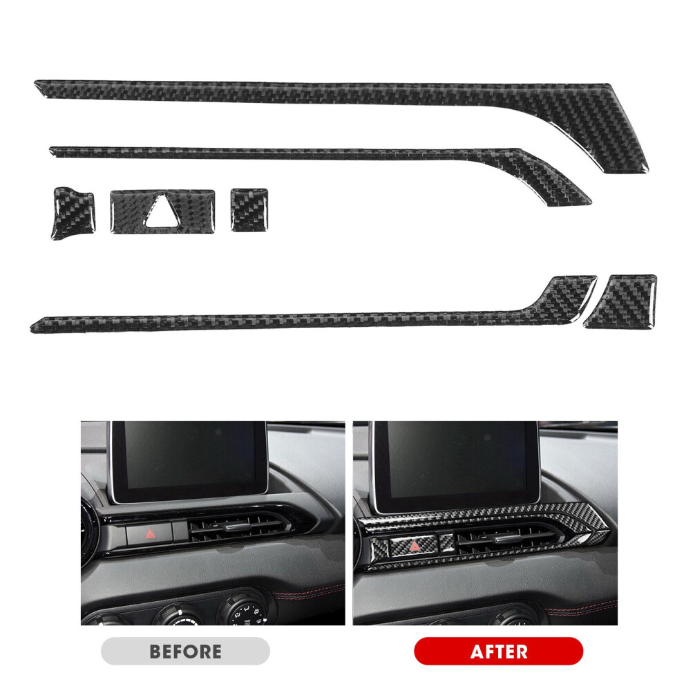7Pcs Car Interior Trim Set For Mazda Mx-5 Nd 2016-2020 Carbon Fiber 6951391660295