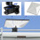 Rectangular Satellite RV Ladder Mount Aluminum Alloy 0.9-1.1in Pole Mount Kit 4