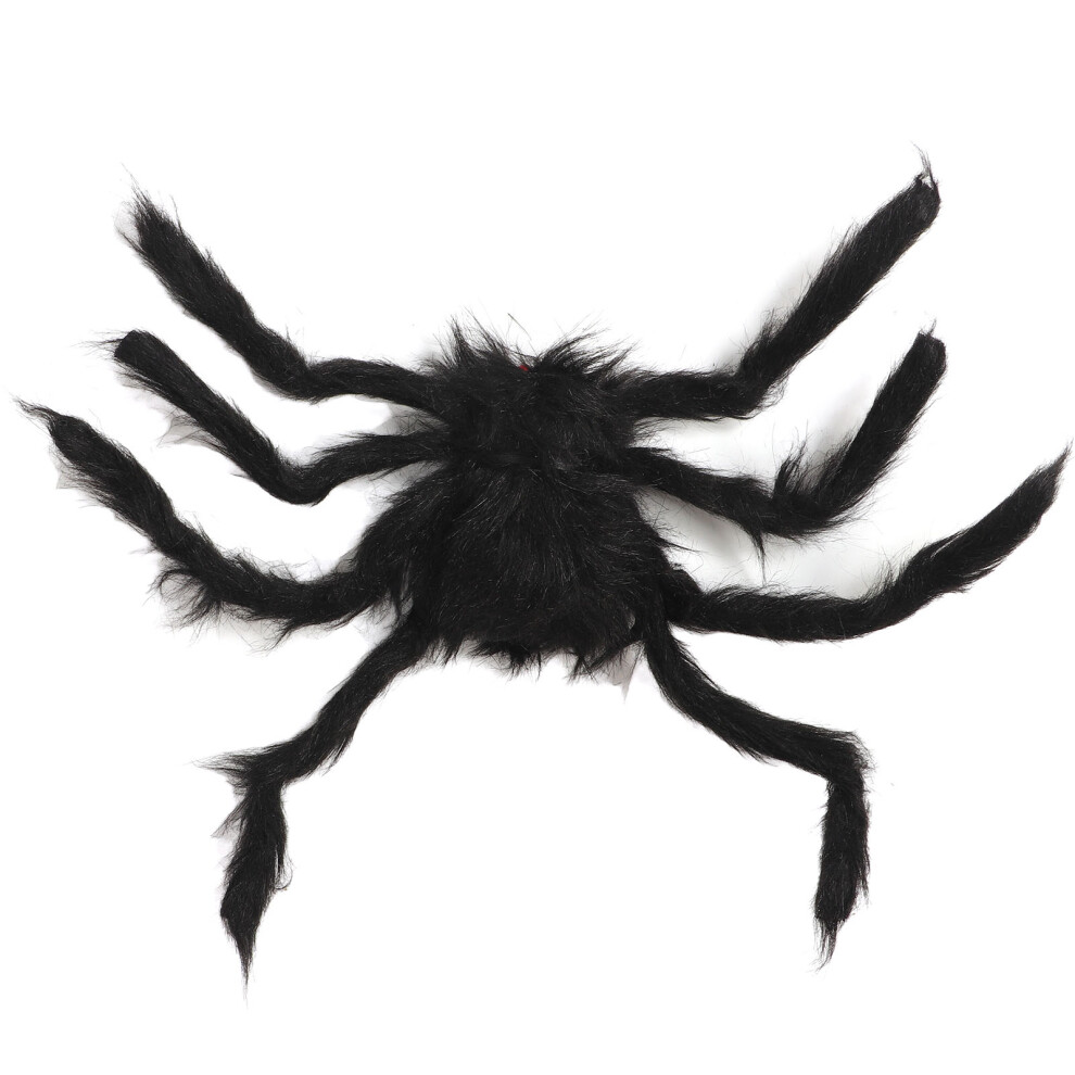 Glowing Plush Spider 50cm, Reusable Halloween Decor, Light Up Haunted House