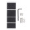Rectangular Satellite RV Ladder Mount Aluminum Alloy 0.9-1.1in Pole Mount Kit 11