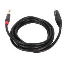 Câble Microphone 2m XLR Femelle vers TRS 1/4 Pouce Interconnexion Audio Balanceée