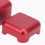 Aluminiumlegierung BillardQueue-Kopfkreidehaltercase, Rot, 29,5 mm 15