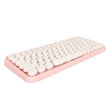 Wireless Bluetooth Keyboard 84 Keys Sakura Pink for iOS/Android/Windows