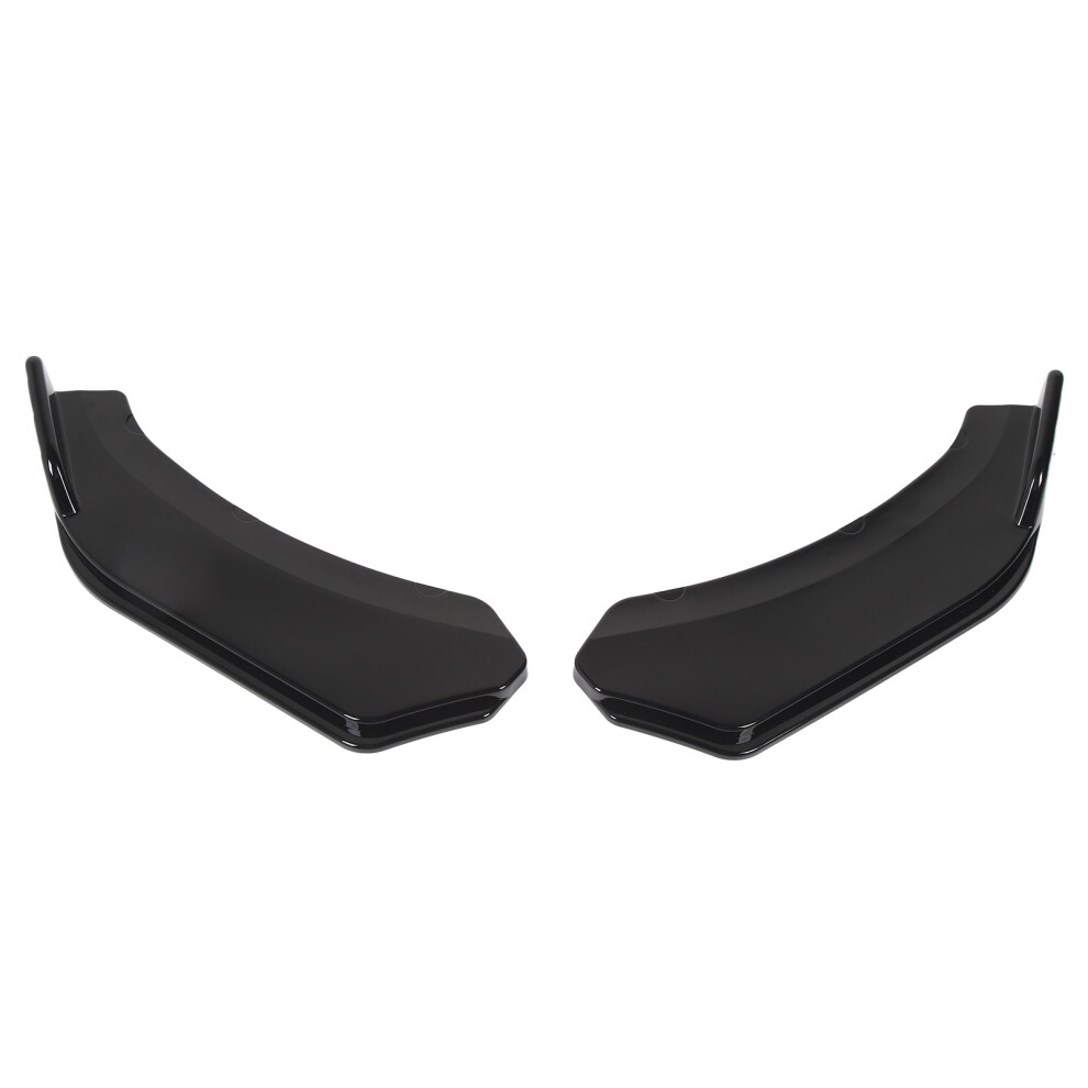 2Pcs Glossy Front Bumper Lip Splitters 56Cm For Accord Civic Corolla Black 6941388305711