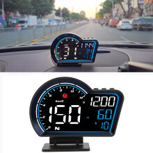 Universal Car HUD Display Speedometer GPS Digital Overspeed Alarm