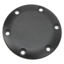 Universal Aluminum Black Horn Cover for Car Steering Wheel Easy Fit 6 Holes