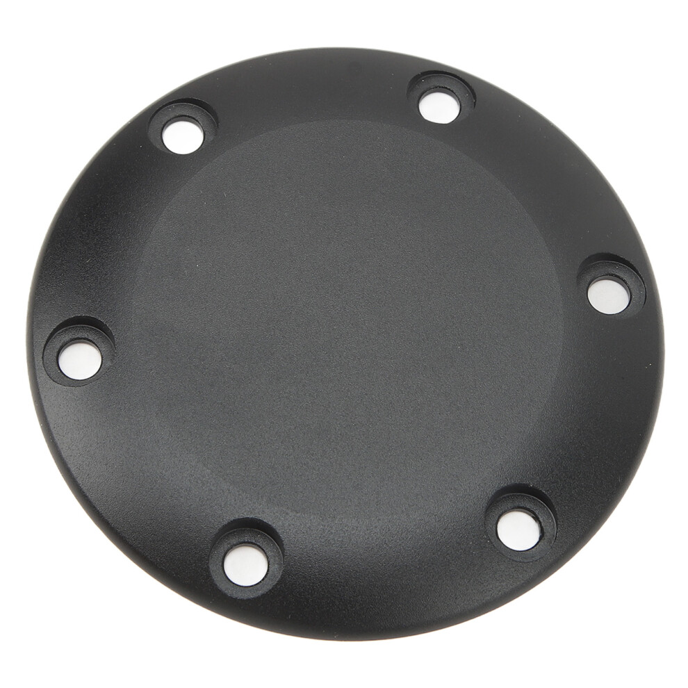 Universal Aluminum Horn Cover For Car Steering Wheel Easy Fit 6 Holes Black 9431388306117