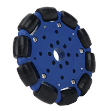 Gummi-Omni-Rad 96 mm Durchmesser, 14 mm Loch für Roboter