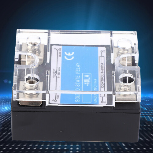 Single Phase Solid State Relay 4~20mA Current Regulator 0-250VAC BERM-40LA 2