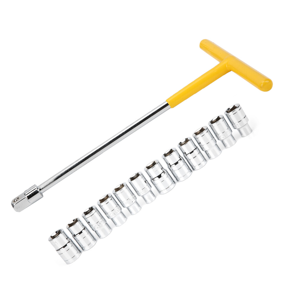 13pcs T-Shape Hex Socket Wrench Sleeve Kit