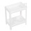 White 2-Layer Plastic Bathroom Tower Shelf 14