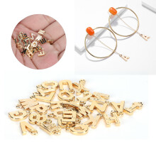 26pcs Brass Letter Pendants for DIY Jewelry Necklace Bracelet Earrings