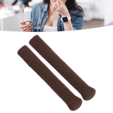 2 Packs Soft Knitted Cotton Eyeglasses Temple Tips Sleeves for Comfort