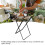 Foldable Iron Trash Rack 46.5x56.3x24.5cm Black 7