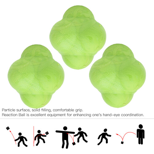 3 Stück Reaktionsball Set Grün 2