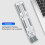 Foldable Aluminum Laptop Stand 6-Level Adjustable Ventilated Riser Gray 6
