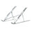 Foldable Aluminum Laptop Stand 6-Level Adjustable Ventilated Riser Gray 8