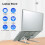 Foldable Aluminum Laptop Stand 6-Level Adjustable Ventilated Riser Gray 11